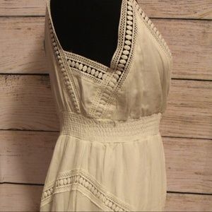 🌈NWT Chelsea&Theodore White Loose Maxi Dress Med